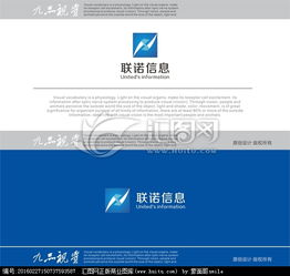 連接信息 Vision架構 聯諾信息公司logo設計中的系統集成美學